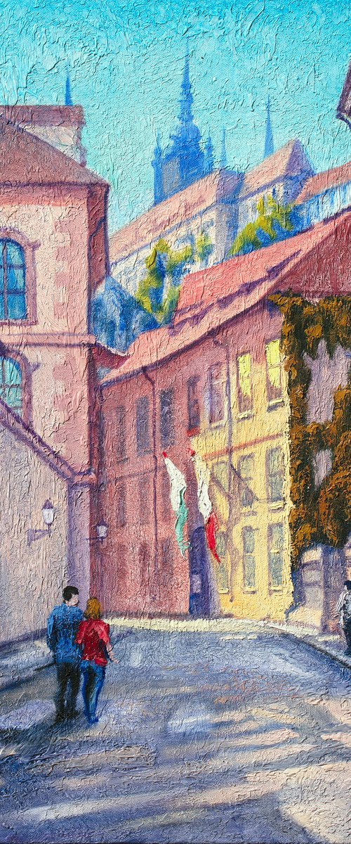 Street in Prague. by Stanislav Sidorov
