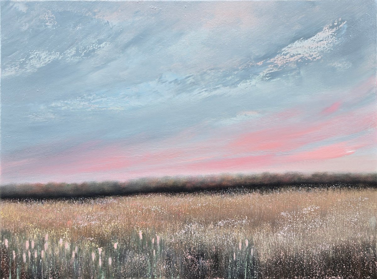 Impressionistic Landscape Oil Painting By Faith Patterson, 24 X 18, When The Music Begins, Original Artwork