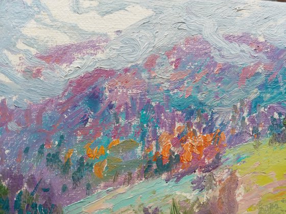 Gentle autumn. Carpathians.