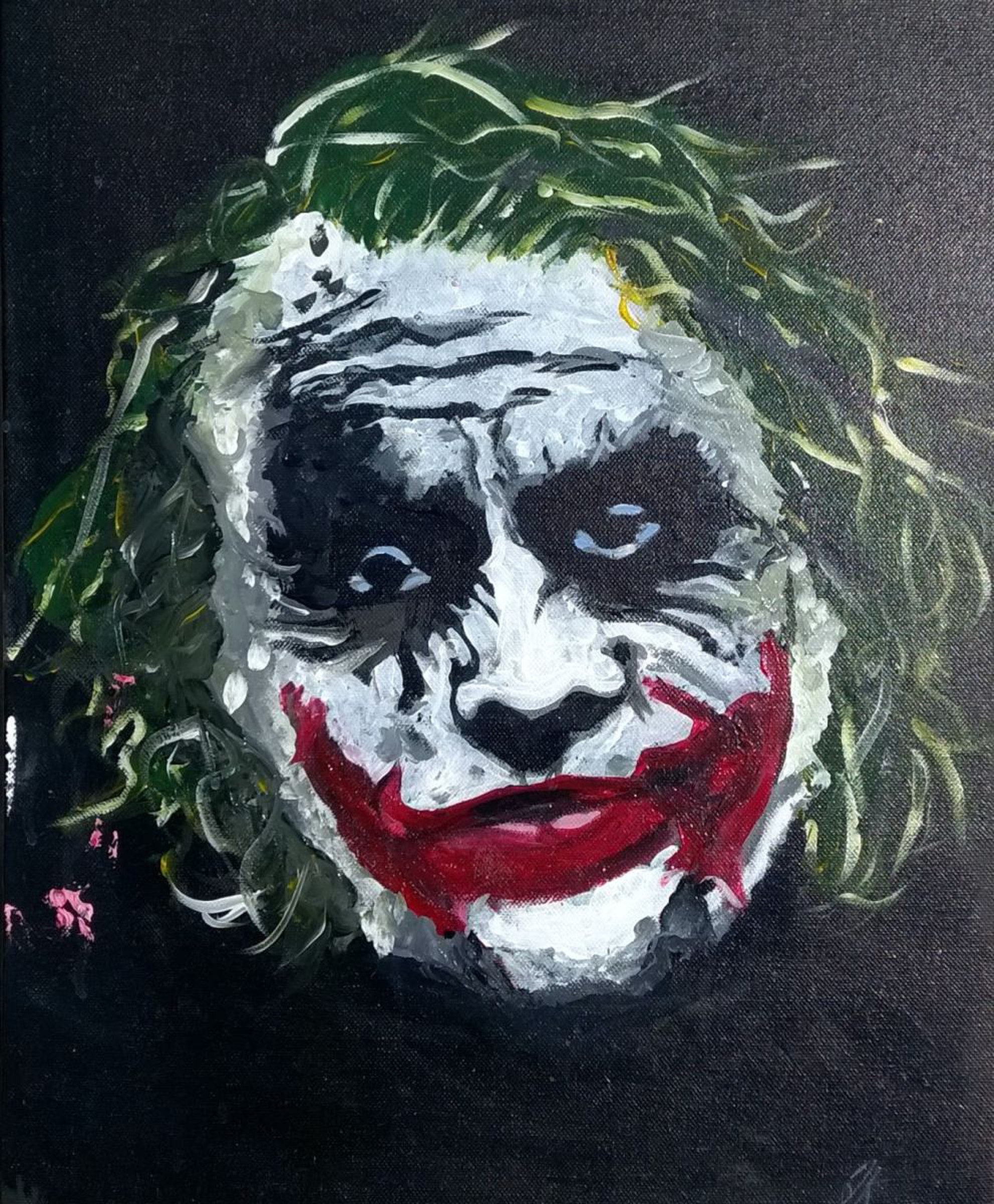 The Joker Acrylic Painting By Tina Karen Artfinder