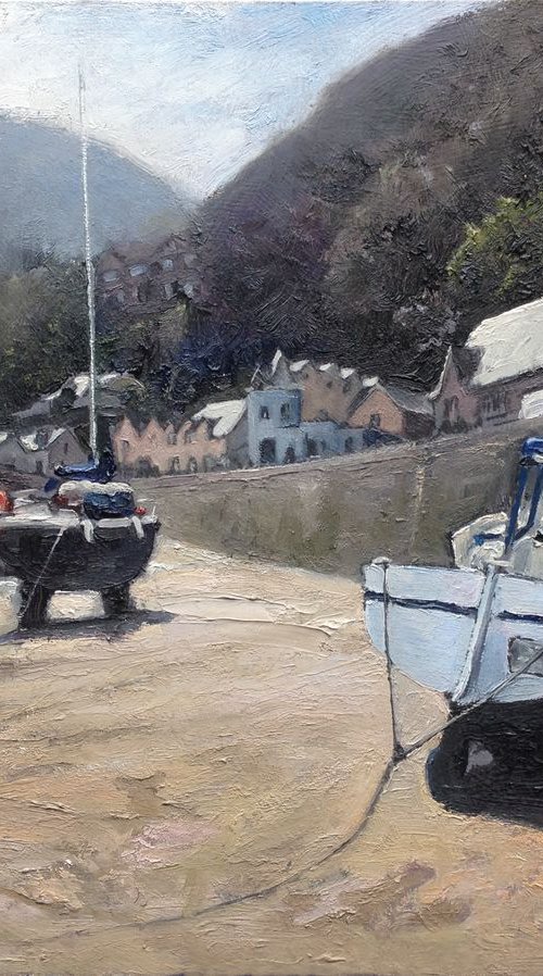Low tide Lynmouth, Devon by Ray Sandom