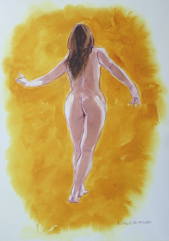 Standing female nude