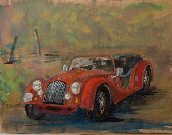 Red Morgan Sports car