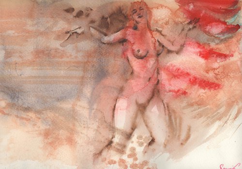 Nude girl dance by Samira Yanushkova