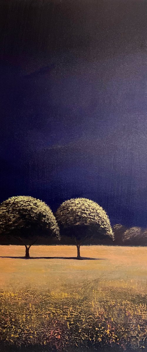 2 Trees in the stillness by Simon Jones