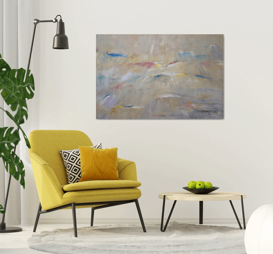 abstract light ( 150x100cm big painting )