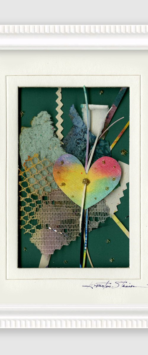 Mixed Media Heart Collage - by Kathy Morton Stanion by Kathy Morton Stanion