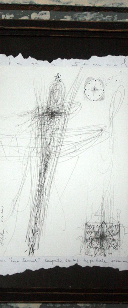 SPONTANEOUS LINES DRAWING SIGNED BY ROMANIAN MASTER OVIDIU KLOSKA by Kloska Ovidiu