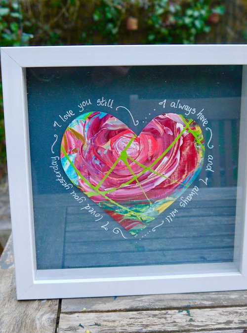 I loved you yesterday, I love you still, I always have, I always will by Emma Sian Pritchard