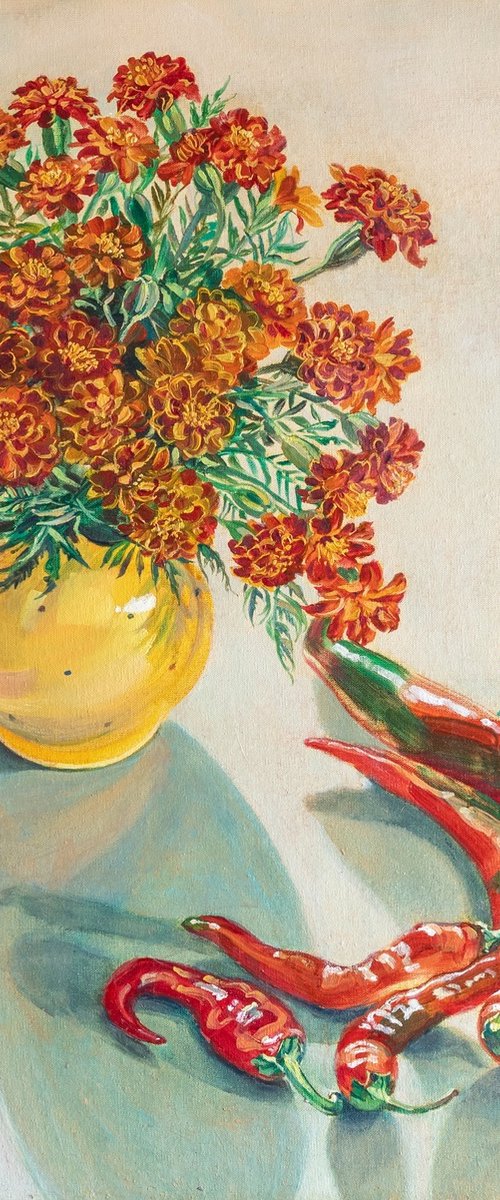 Chili Peppers by Alona Lesnichenko