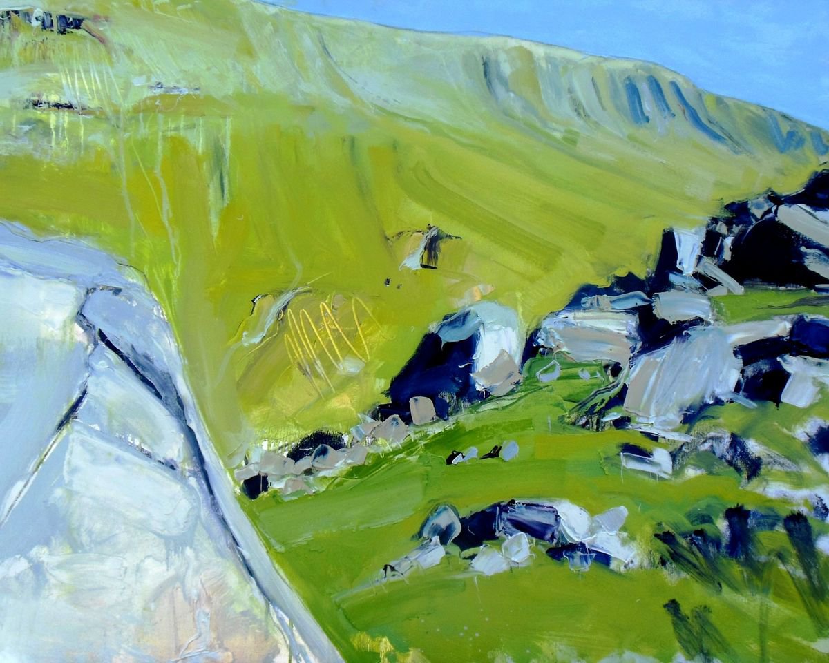 Hillside beyond Rocks II by Ben McLeod