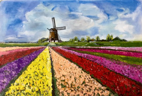 Holland fields of tulips . Best place .