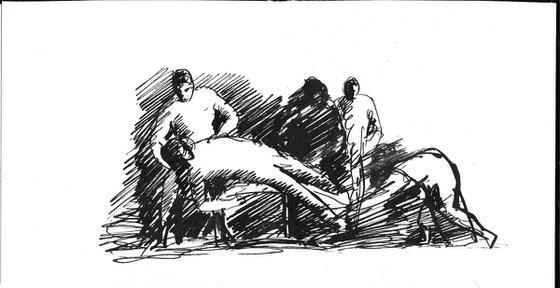 Hospital 3, 21x10 cm