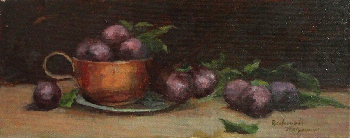 Purple plums by Radosveta Zhelyazkova