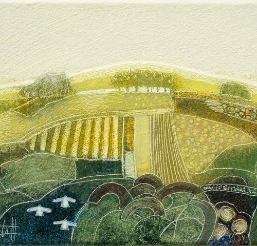 A hilltop paved with gold by Rob   van Hoek