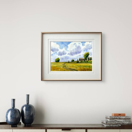 Storm Over Country Fields