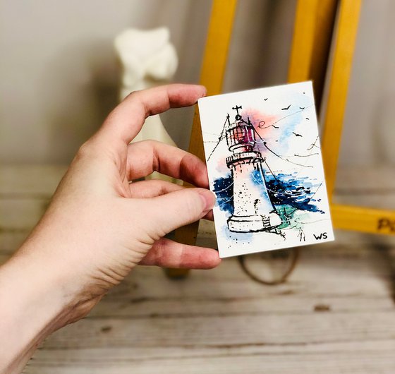 ACEO LIGHTHOUSE #2