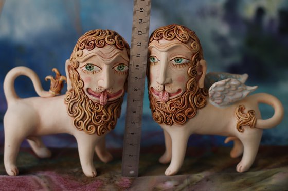 Pair of guardian Lions.