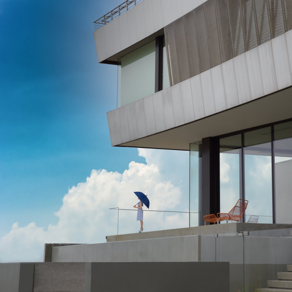 Photorealistic Cityscapes Photograph By Harv Greenberg, 30 X 30, Weekend Escape, Original Artwork