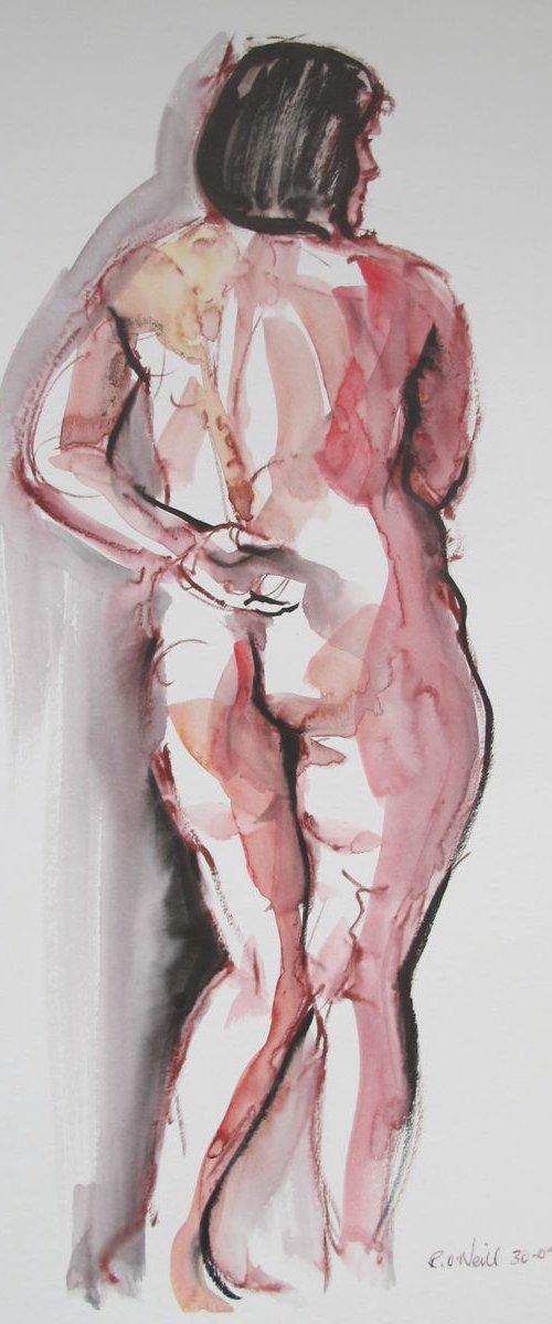 Standing female nude by Rory O’Neill