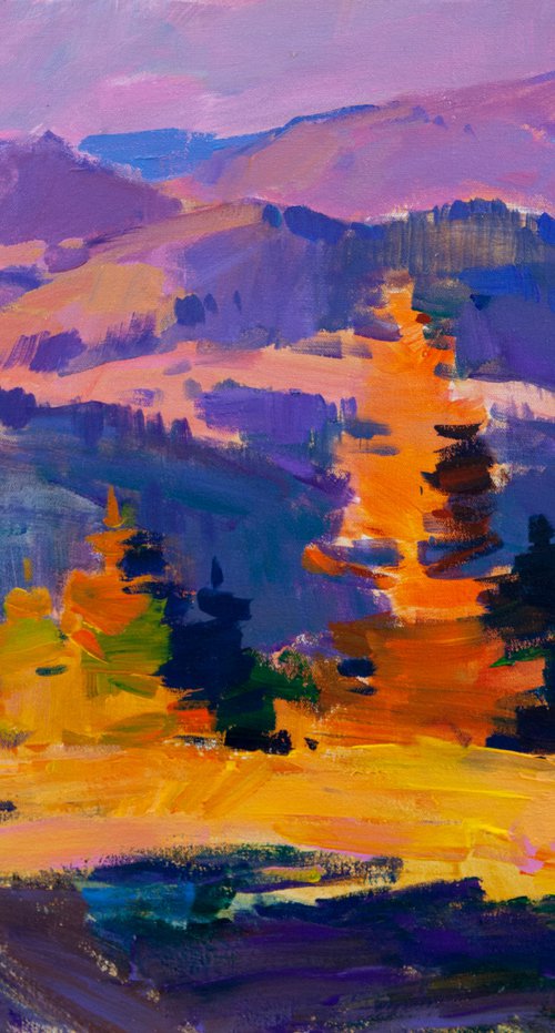 Evening in the mountains by Aleksandr  Kryushyn