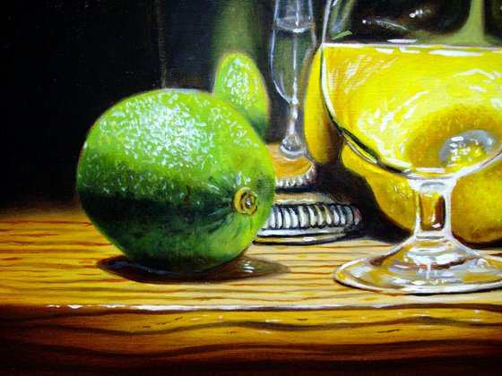 Silver lime and lemon