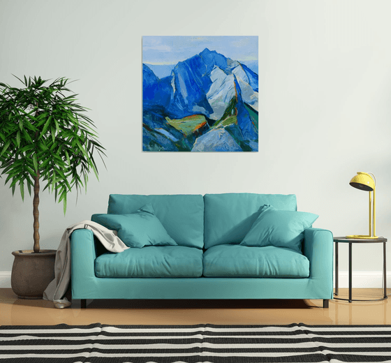 " Mountains in winter "