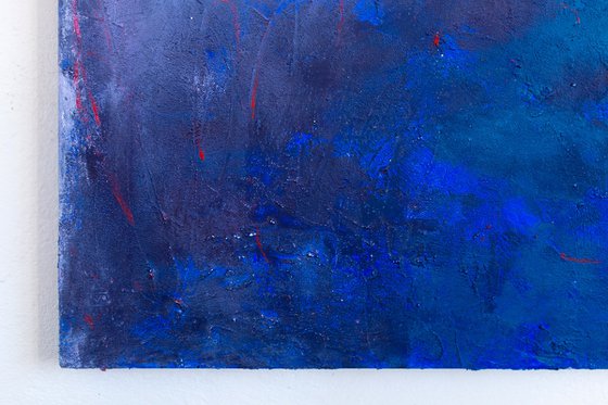 Blue fog in a red field