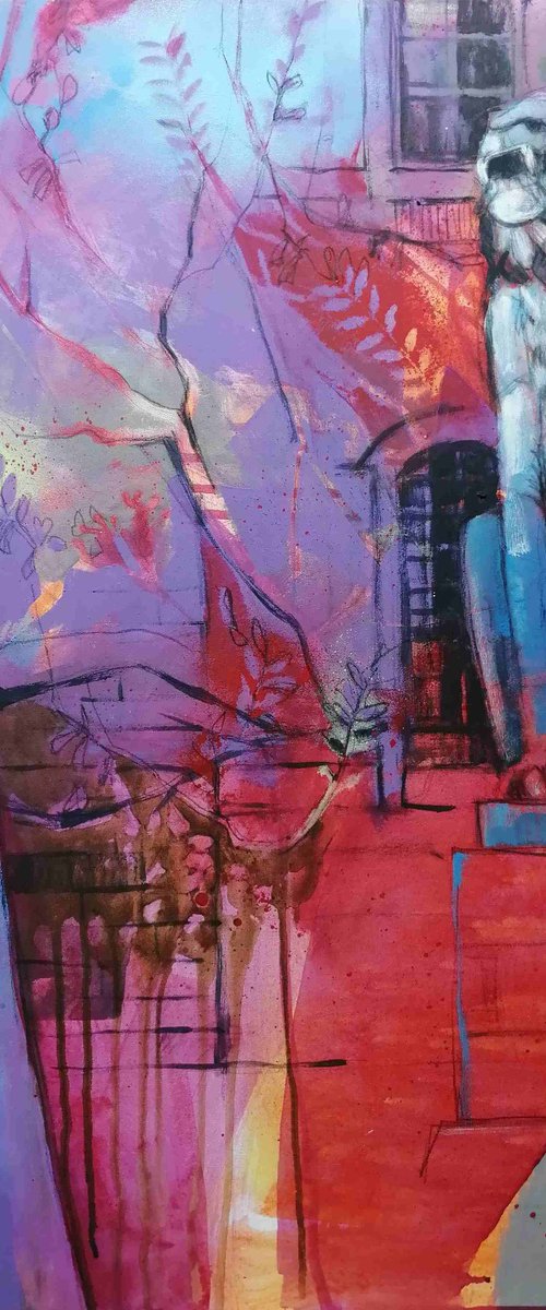 Paulownia at the gate square by Olga David