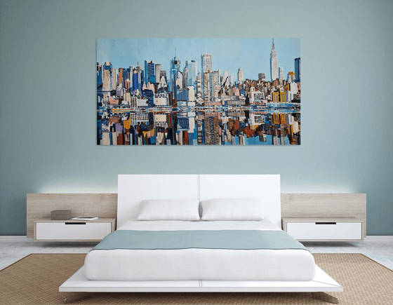 Urban Skyline Reflection New York