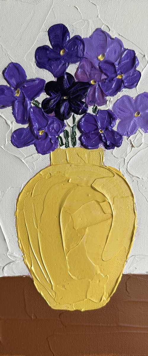 Purple flowers by Guzaliya Xavier