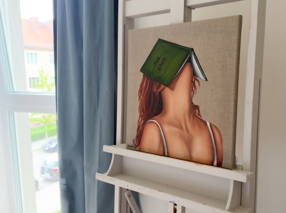 Girl with Green Book