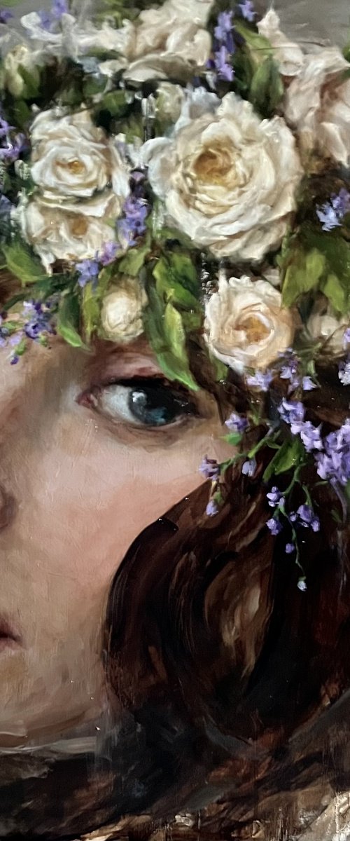 NYMPH - GIRL WITH ROSES by Elena Mashajeva-Agraphiotis