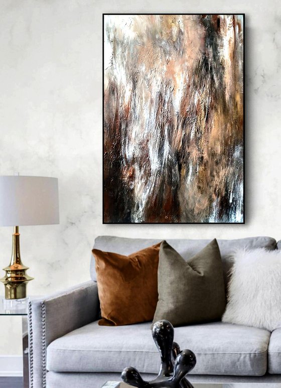 Nature 70x100cm Abstract Textured Painting