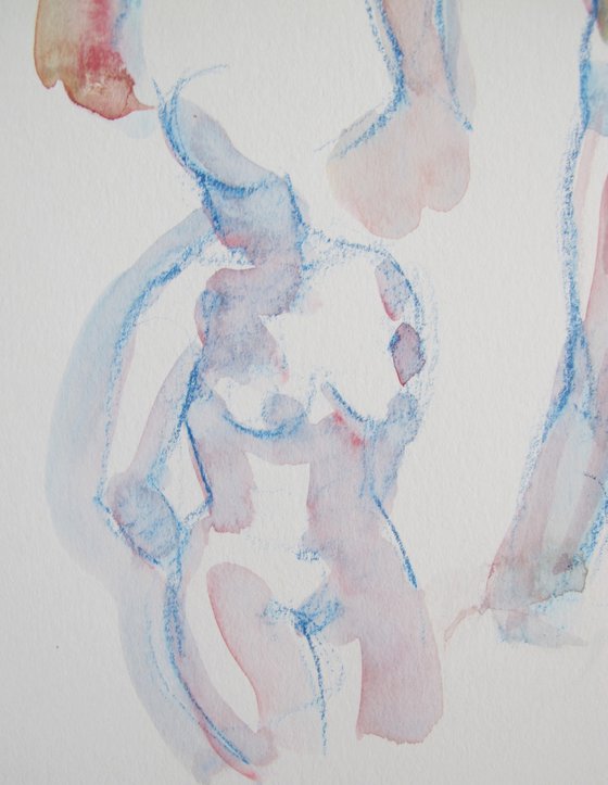 female nude in various poses