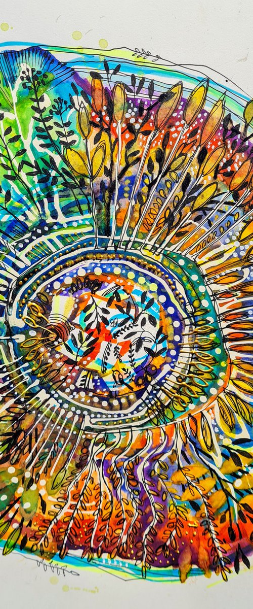 Mandala 14.- sprouting by Simon Tünde