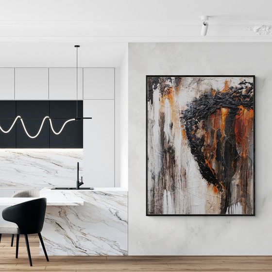 Ghost Gum 140cm x 180cm Textured Abstract Art