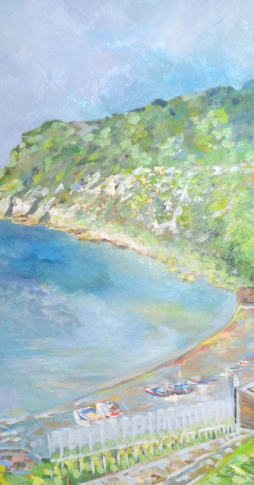 Lyme Regis Bay by Lesley Blackburn