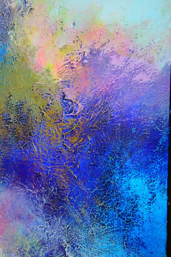 300x80cm. / Abstract Painting / 10 in 1  / Dance at dawn