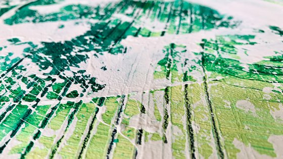 Abstract 6422 green white #3