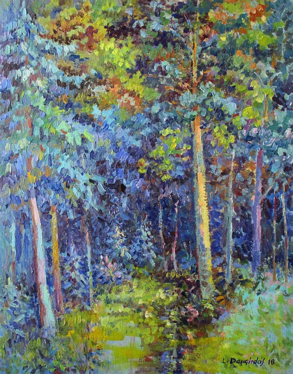 In the pine-tree forest by Liudvikas Daugirdas