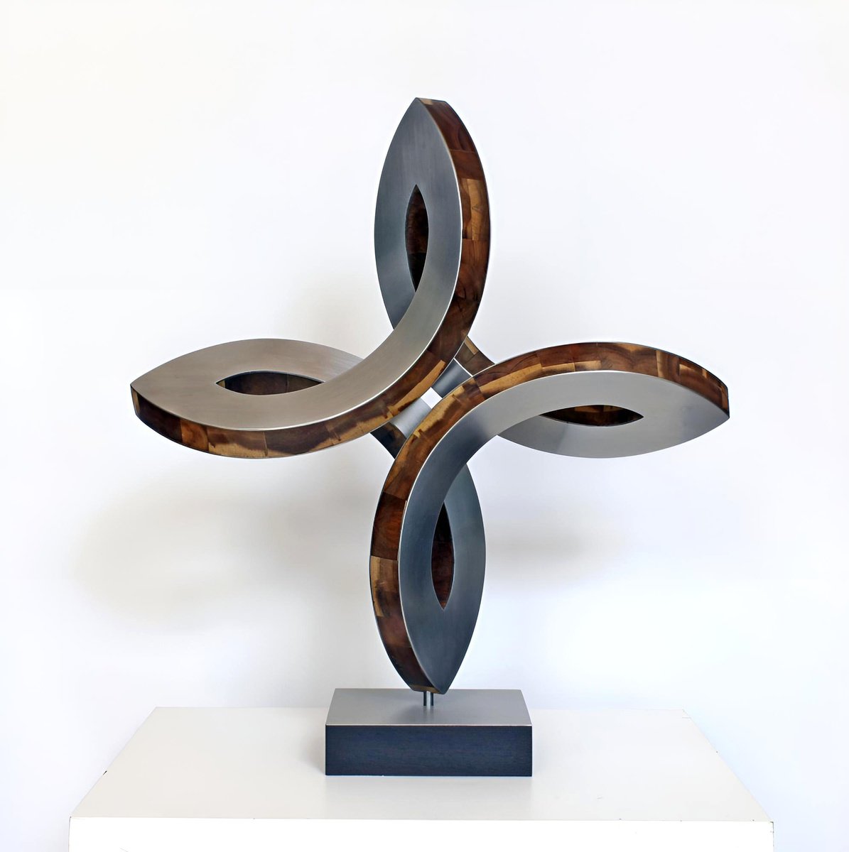 Organic Abstract Sculpture By Nikolaus Weiler, 18 X 20", Oscillating Sequence, Original Artwork