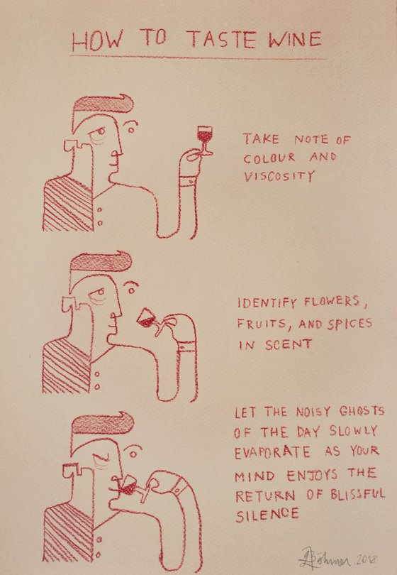 How To Taste Wine - Commissioned Piece