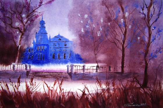 A blue manor