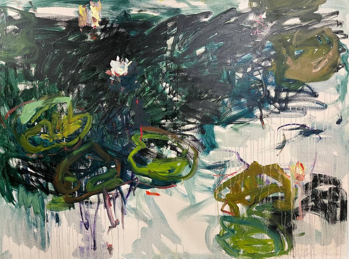 Lily pond by Lilia Orlova-Holmes