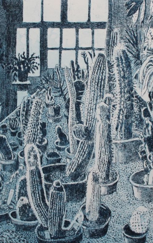 Cacti in the Orangery by Janis Goodman