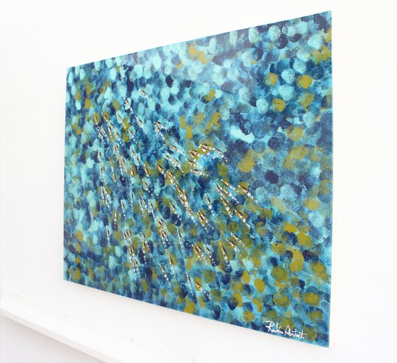 Swimmers 751 in Hawaii Kona Ironman Triathlon Epoxy Resin sea