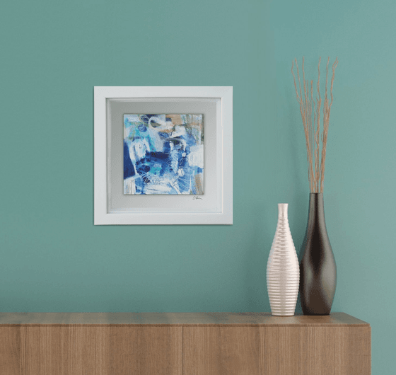 Thinking out loud #7-  Framed ready to hang original abstract