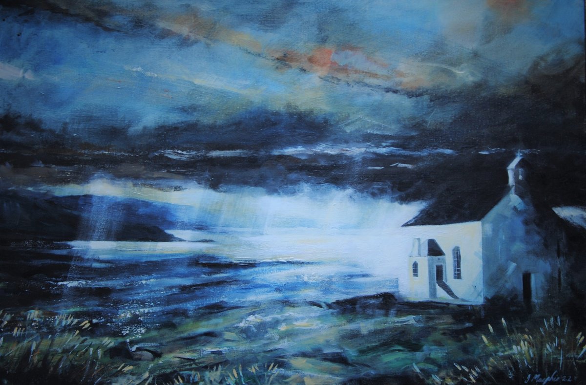  Church At Kensalyere By Ian Macphie, 30 X 20, Artwork For Sale On Artfinder