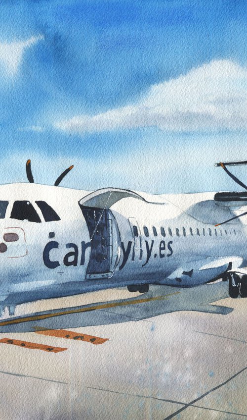 Airplane ATR-72 Canaryfly by Oleksii Iakurin